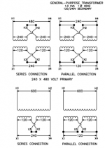 480 - 240 volt transformer | Information by Electrical Professionals ...