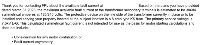 Main Breaker kAIC Rating Justification | Information by Electrical ...